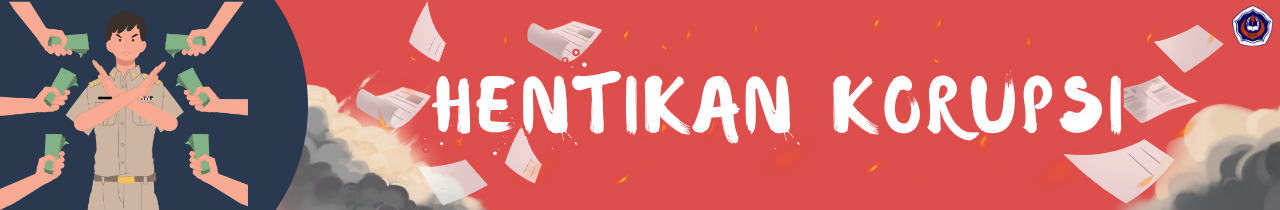 Deklarasi Sekolah Berintegritas Banner Dekorasi Hiasan Kelas Biru Kuning Ilustratif(2)