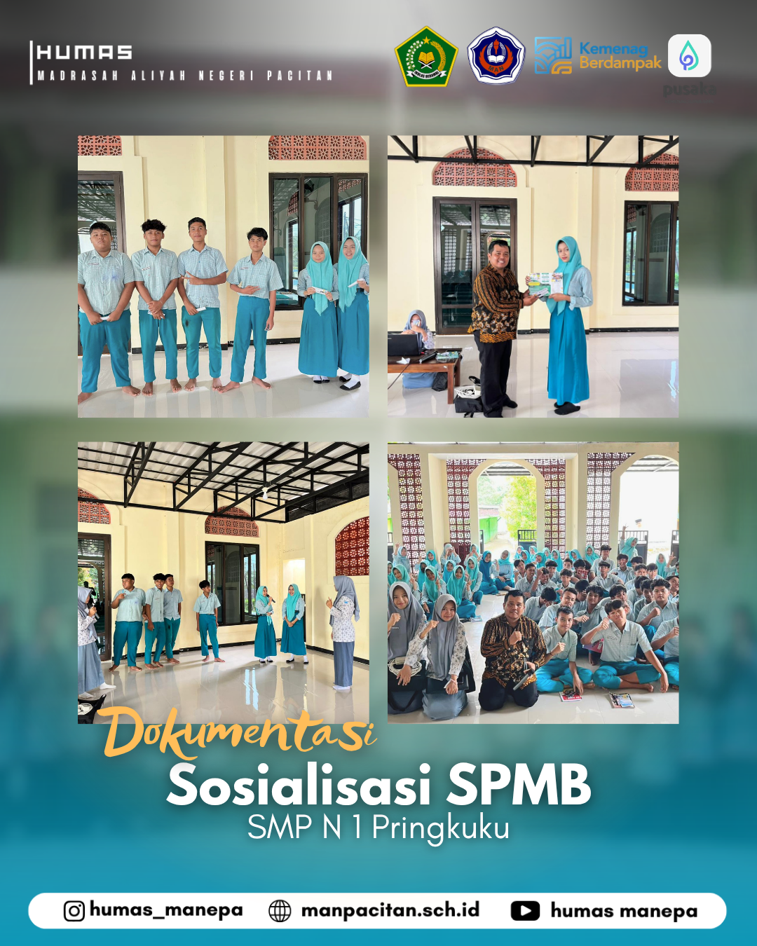 Humas MANEPA || MAN Pacitan Gelar Sosialisasi SPMB Di SMPN 1 Pringkuku