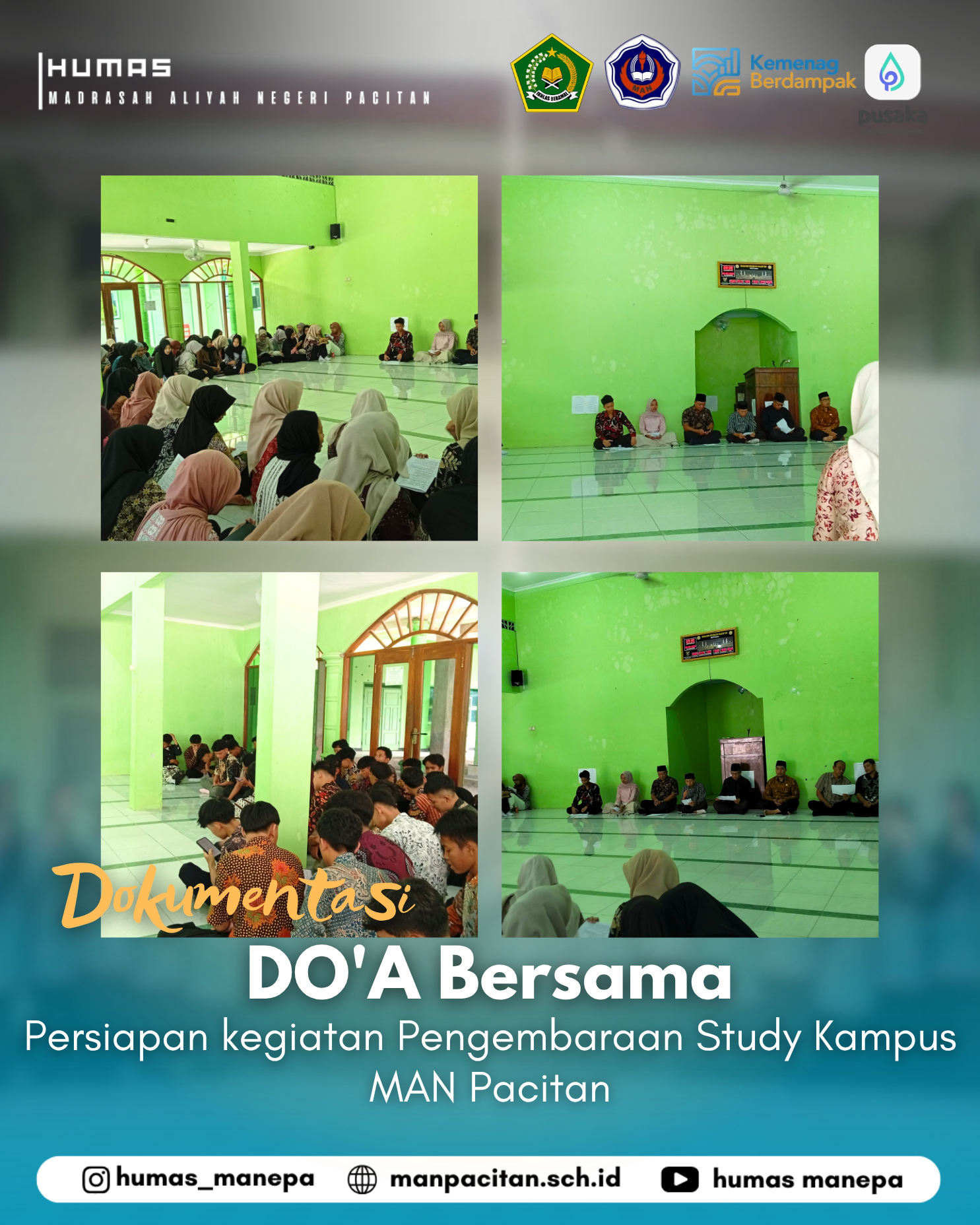Humas MANEPA || DO’A Bersama Persiapan Kegiatan SPK MAN Pacitan