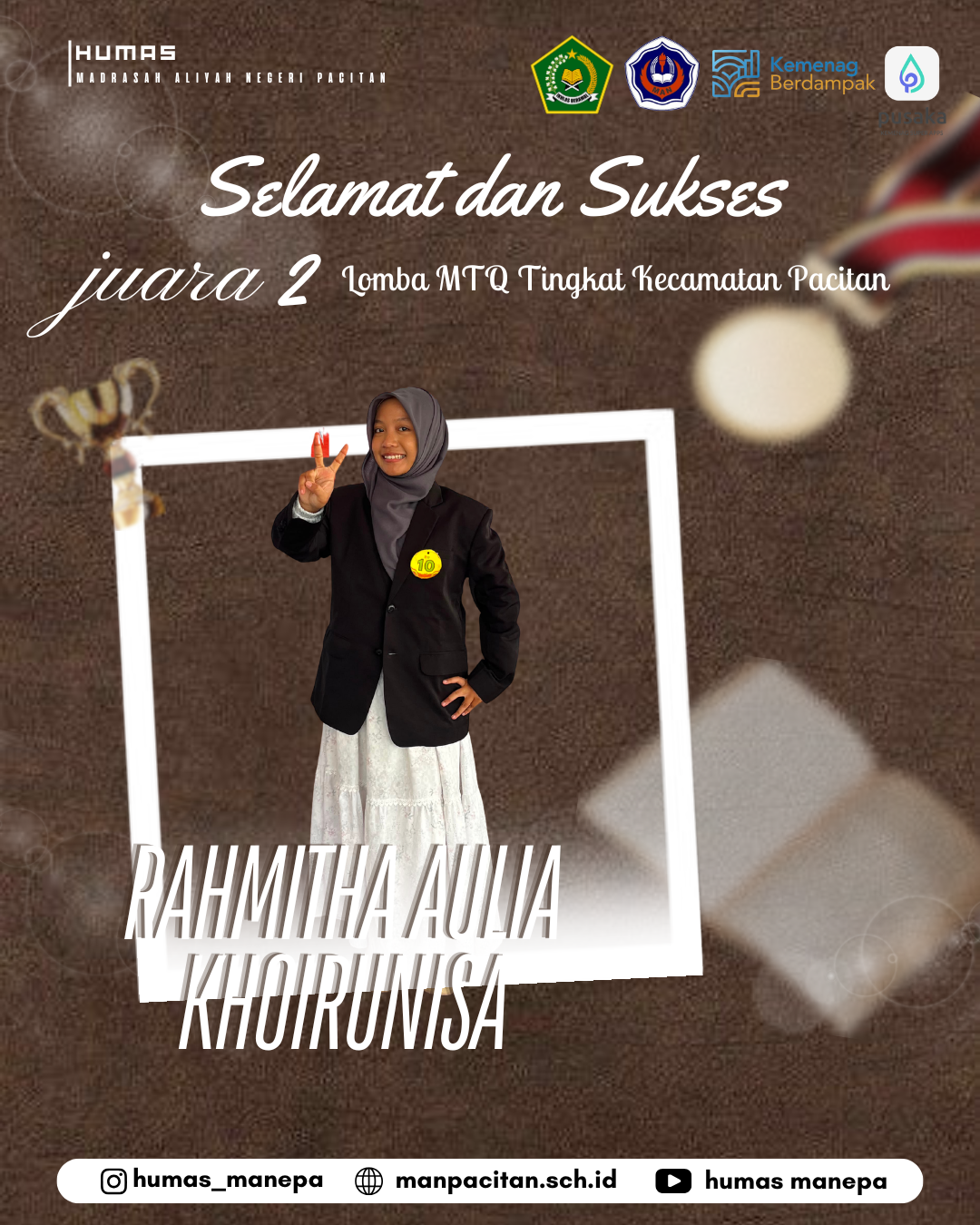 Humas MANEPA || Siswi MAN Pacitan Raih Juara 2 Lomba MTQ Tingkat Kecamatan Pacitan